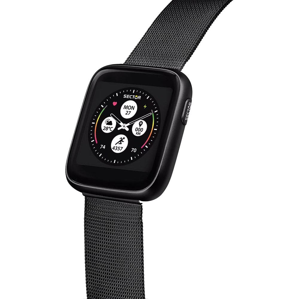 Smartwatch SECTOR S-04 acciaio mesh nero + cuffie wireless in Orologi da polso Web Time Orologi - Milano, commercioVirtuoso.it