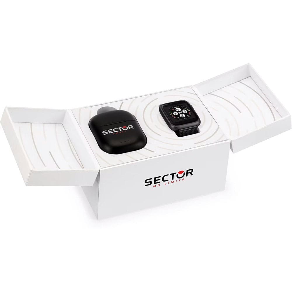 Smartwatch SECTOR S-04 acciaio mesh nero + cuffie wireless in Orologi da polso Web Time Orologi - Milano, commercioVirtuoso.it