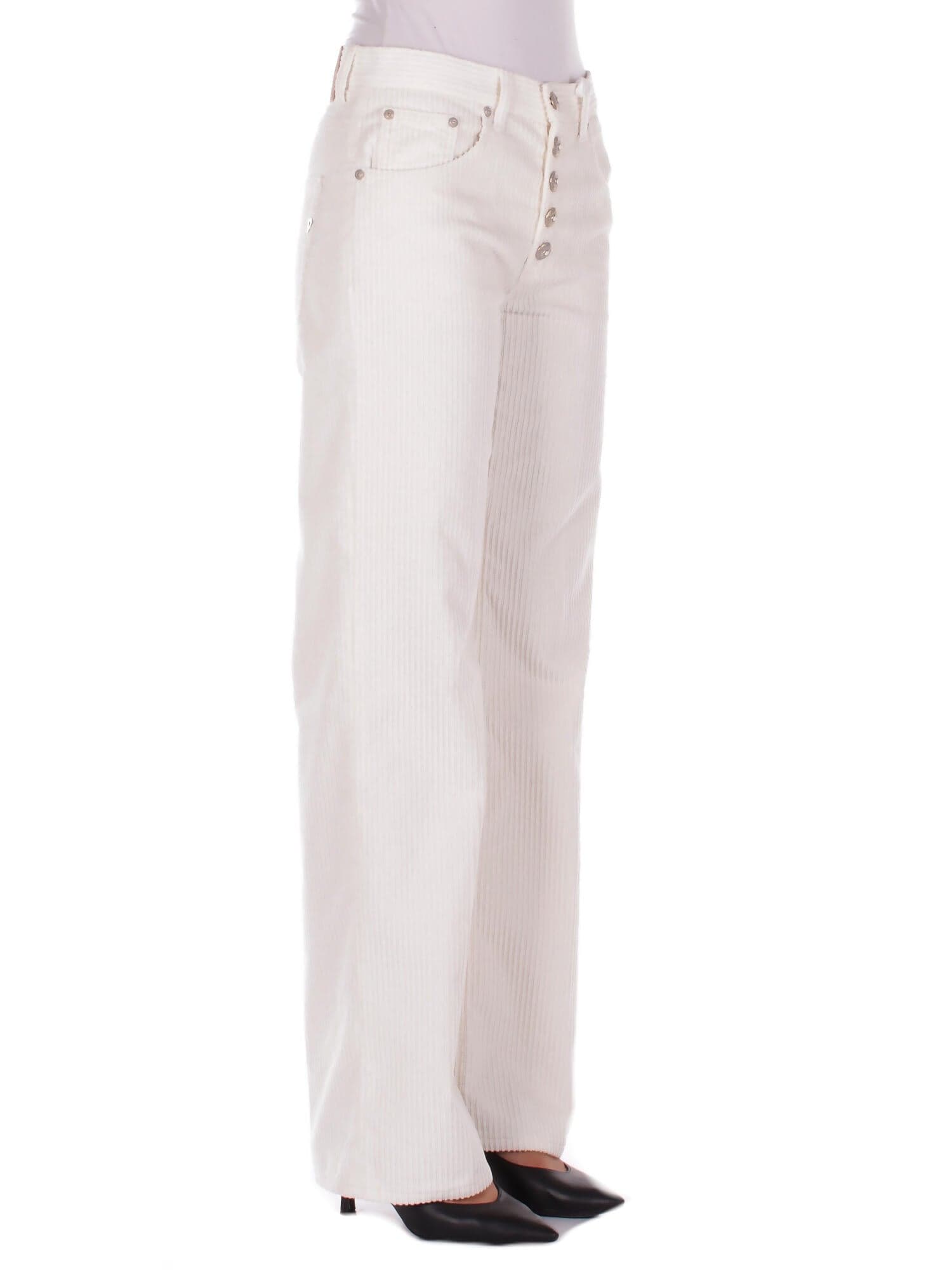 Dondup Pantaloni Panna da donna in Pantaloni Drestige - Casamassima, commercioVirtuoso.it