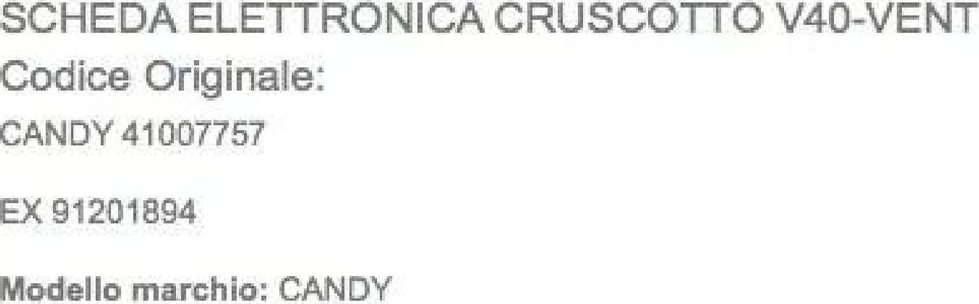 SCHEDA ELETTRONICA LAVASTOVIGLIE 49007819 ORIGINALE CANDY in prodotto EuroStore07 - Alatri, commercioVirtuoso.it