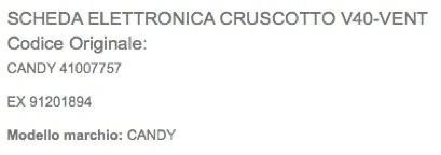 SCHEDA ELETTRONICA LAVASTOVIGLIE 49007819 ORIGINALE CANDY in prodotto EuroStore07 - Alatri, commercioVirtuoso.it
