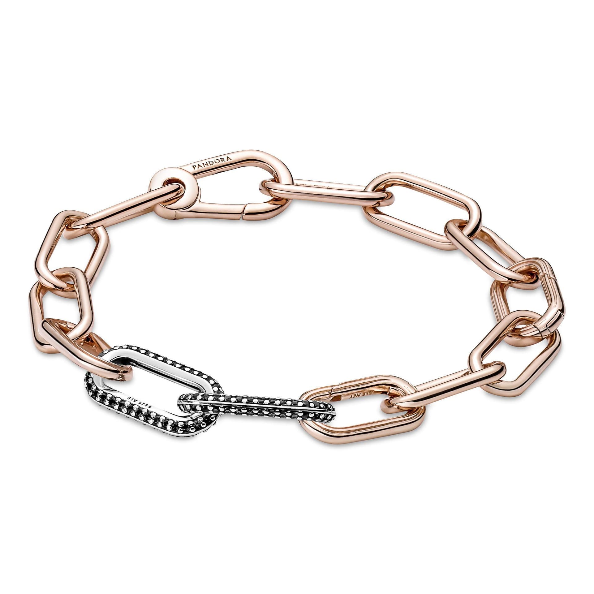 PANDORA charm  Doppio Link Pietre Luminose Nere Pandora ME in Bead Charm Alba Gioielli - Casoria, commercioVirtuoso.it