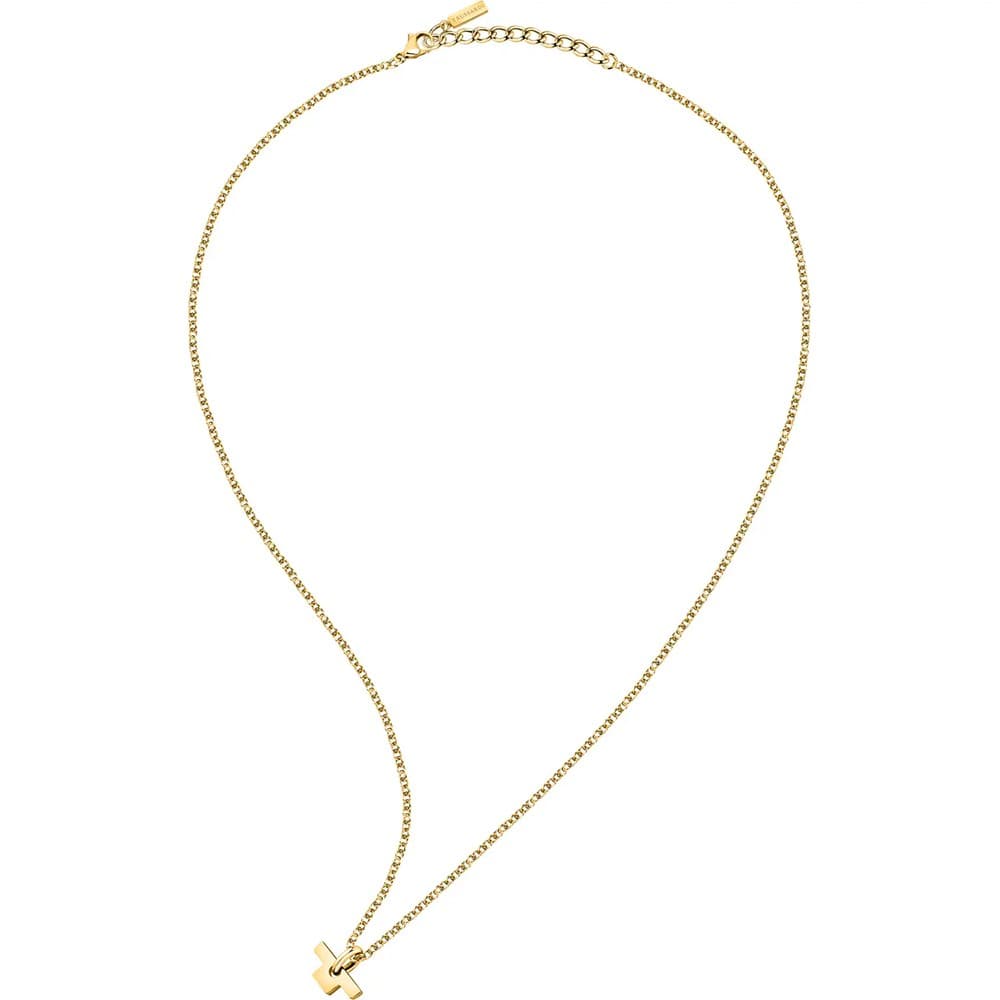 Collana TRUSSARDI donna T-Logo lunga / dorato in Collane Web Time Orologi - Milano, commercioVirtuoso.it
