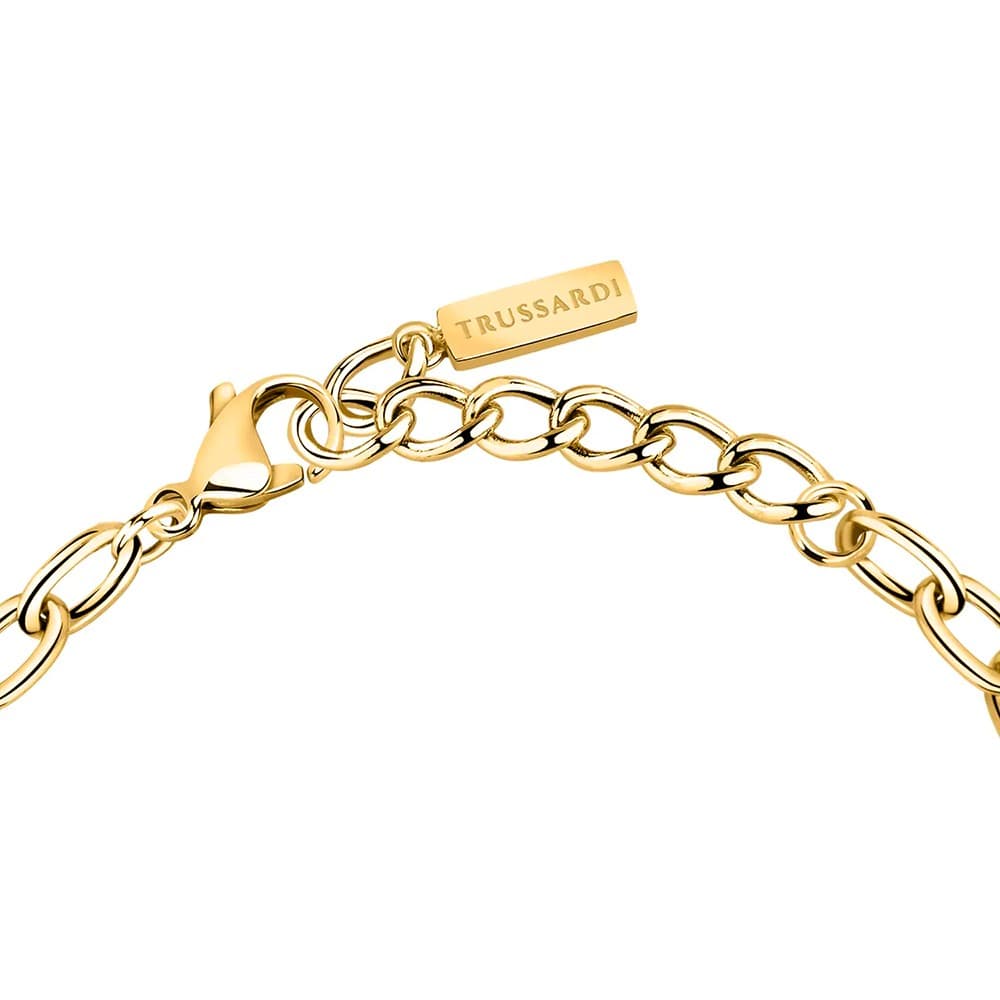 Bracciale TRUSSARDI donna T-Logo acciaio dorato in Bracciali Web Time Orologi - Milano, commercioVirtuoso.it