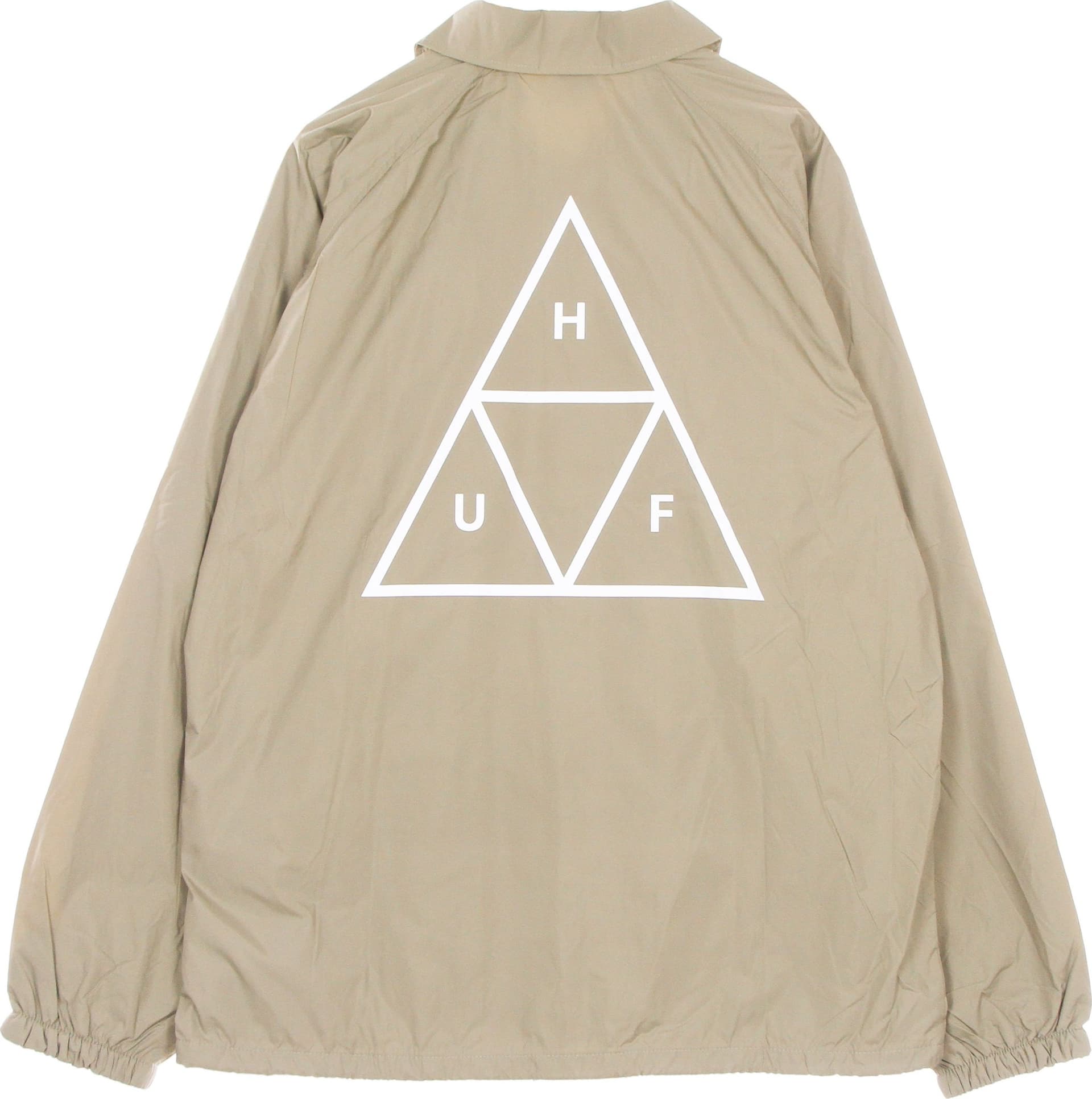 HUF Giacca Coach Jacket Uomo Essentials Tt Coaches Jacket Stone da uomo in Giacche Drestige - Casamassima, commercioVirtuoso.it