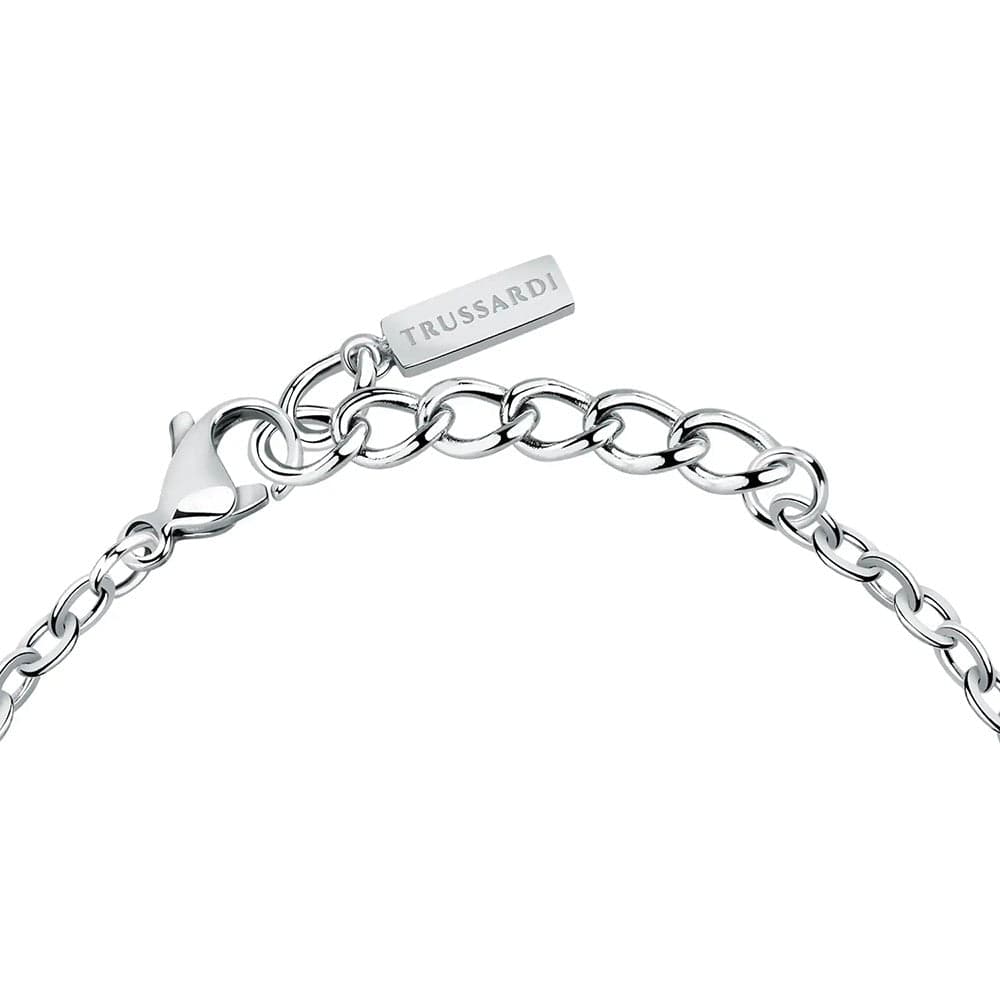 Bracciale TRUSSARDI donna T-Logo acciaio / cristalli bianchi in Bracciali Web Time Orologi - Milano, commercioVirtuoso.it