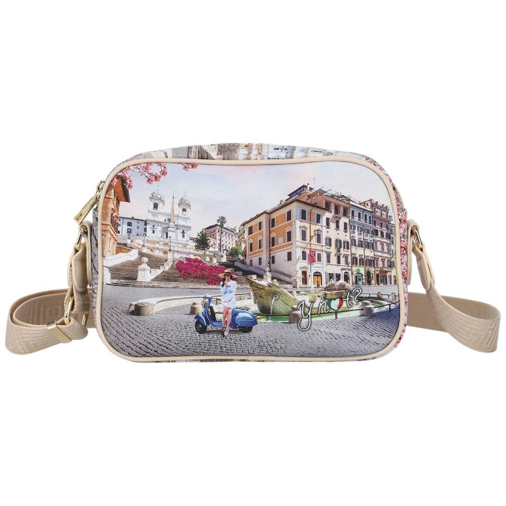 YNot borsa a tracolla camera bag stampa Vacanza Romana YES310S5