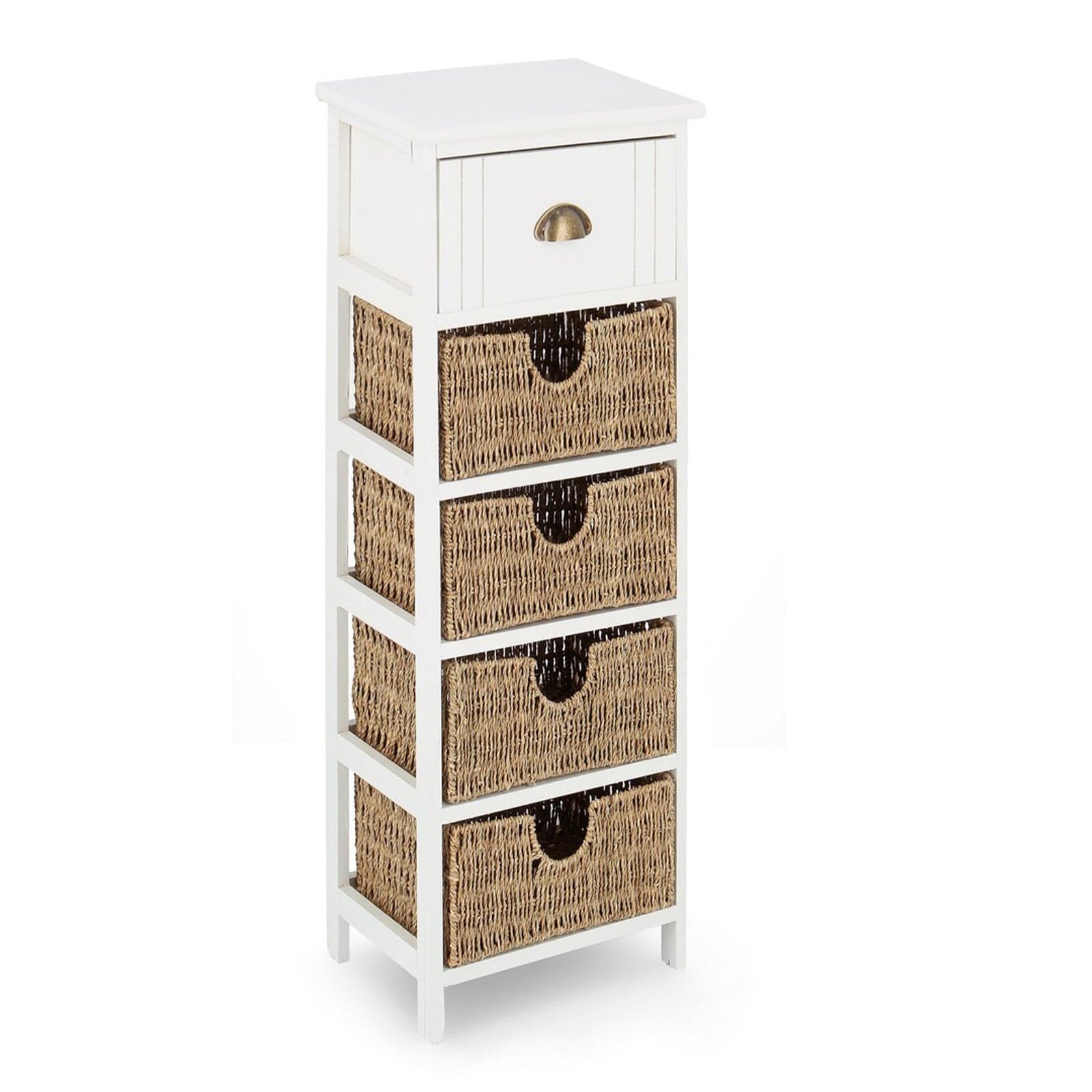 Cassettiera in legno "Sierra" per interno, e Cassetti con Intreccio - 21