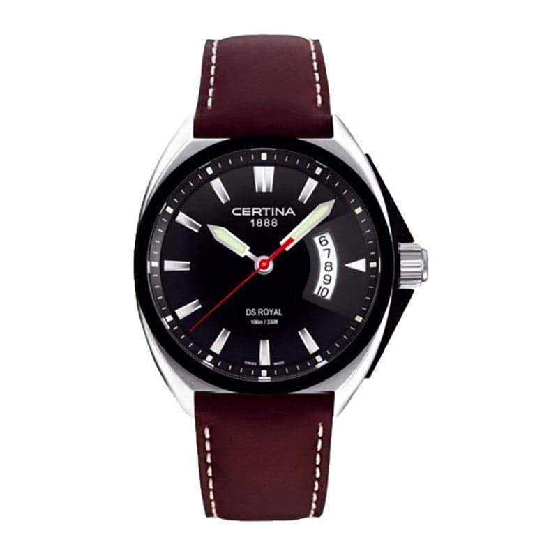 Orologio CERTINA uomo Mod. DS ROYAL datario pelle marrone