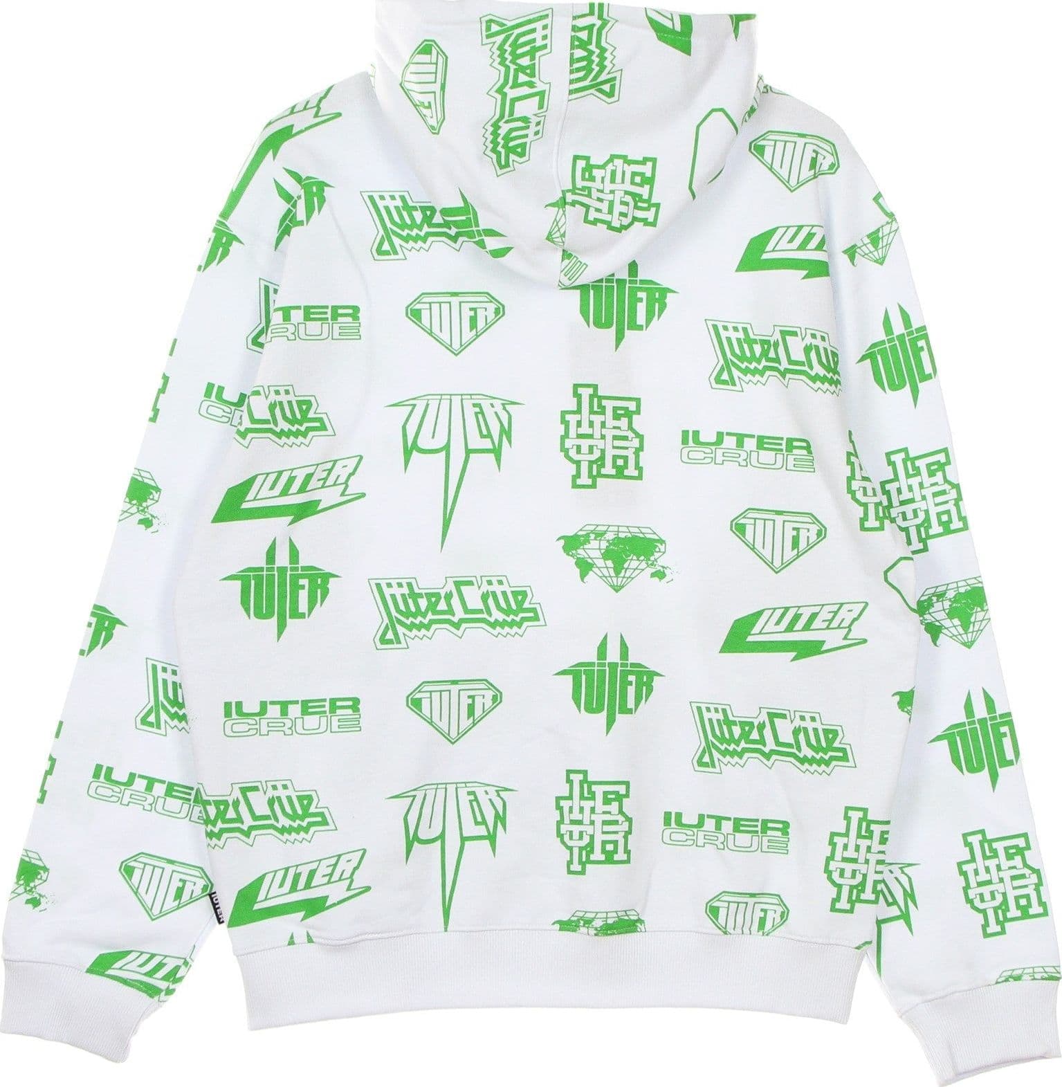 IUTER Felpa Leggera Cappuccio Uomo Horns Allover Hoodie White da uomo in Felpe con cappuccio Drestige - Casamassima, commercioVirtuoso.it
