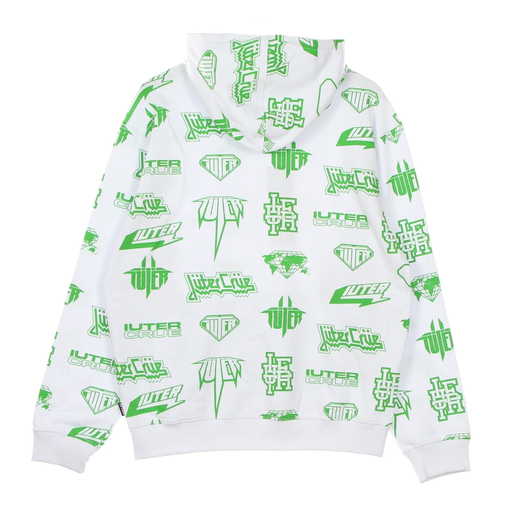 IUTER Felpa Leggera Cappuccio Uomo Horns Allover Hoodie White da uomo in Felpe con cappuccio Drestige - Casamassima, commercioVirtuoso.it