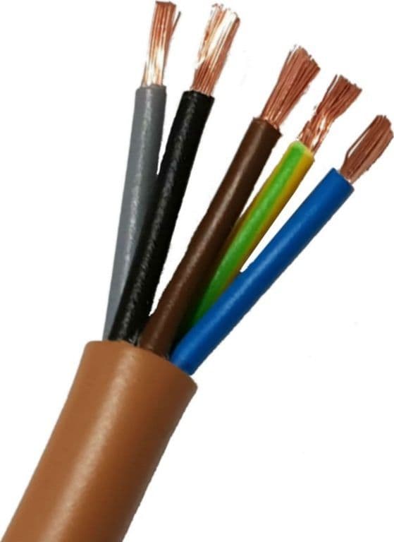 Cavo elettrico marrone in pvc FS18OR18 - 1mt in Fili elettrici Aloiserw.com - Altomonte, commercioVirtuoso.it