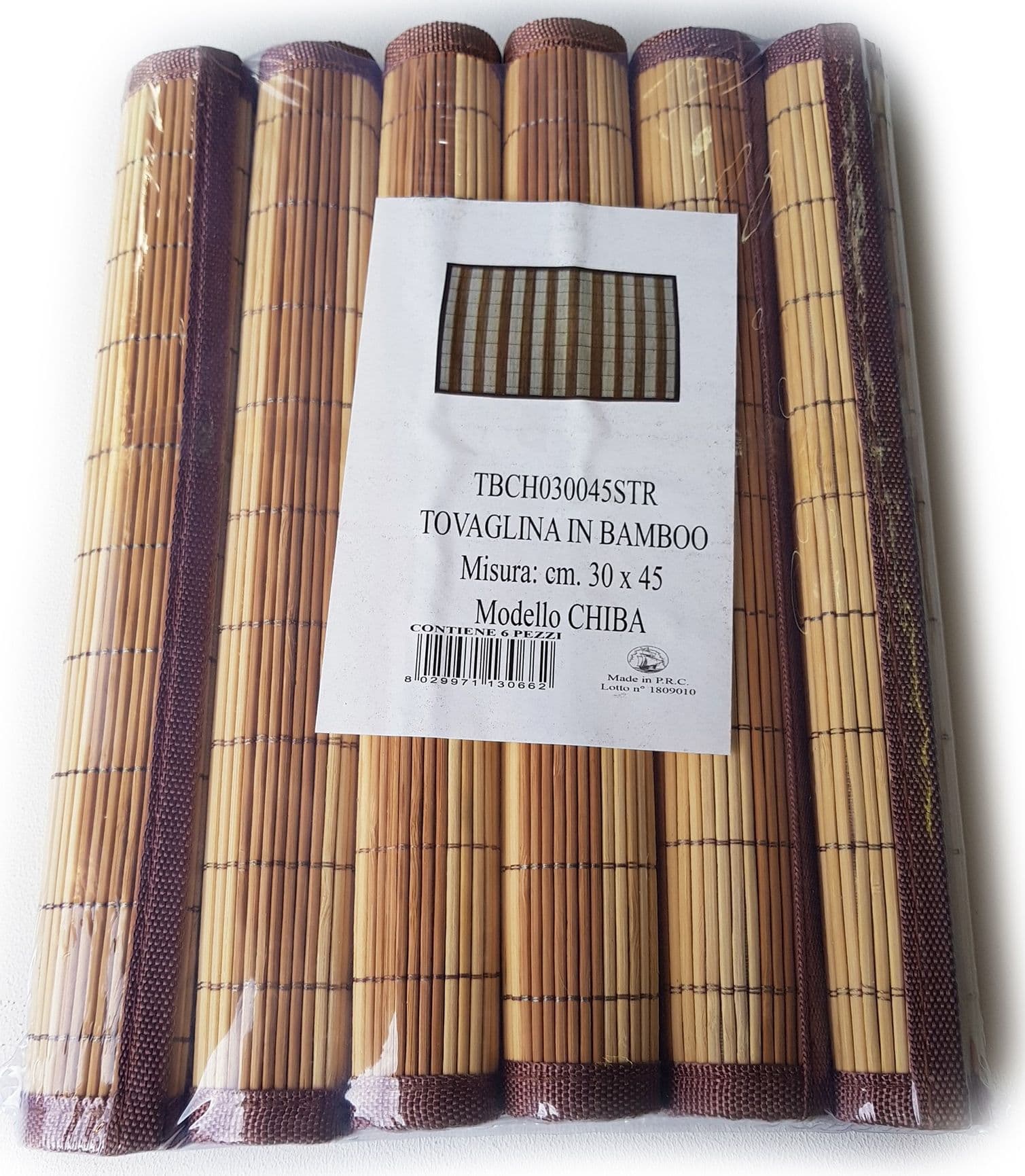Tovagline in bamboo 30 x 45 cm 6pz in Tovagliette Aloiserw.com - Altomonte, commercioVirtuoso.it