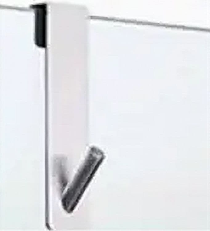 GANCIO PER PORTA BOX DOCCIA APPENDI ASCIUGAMANO ACCAPPATOIO BAGNO 4X13.5CM 87764 in Ganci portasciugamani Trade Shop italia - Napoli, commercioVirtuoso.it