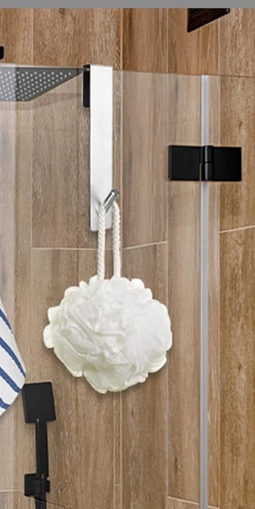 GANCIO PER PORTA BOX DOCCIA APPENDI ASCIUGAMANO ACCAPPATOIO BAGNO 4X13.5CM 87764 in Ganci portasciugamani Trade Shop italia - Napoli, commercioVirtuoso.it