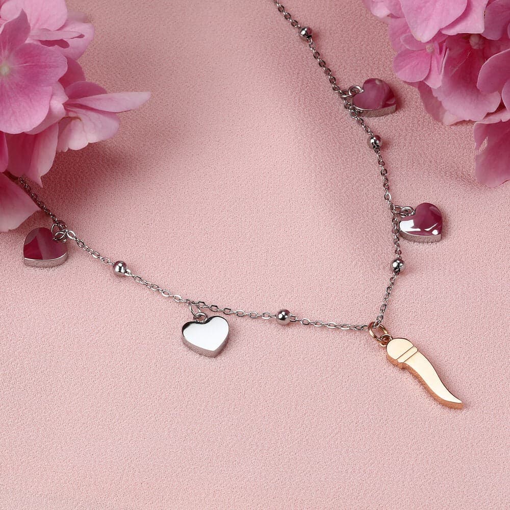 Collana MORELLATO donna Passioni peperoncino / cuori - Limited in Collane Web Time Orologi - Milano, commercioVirtuoso.it
