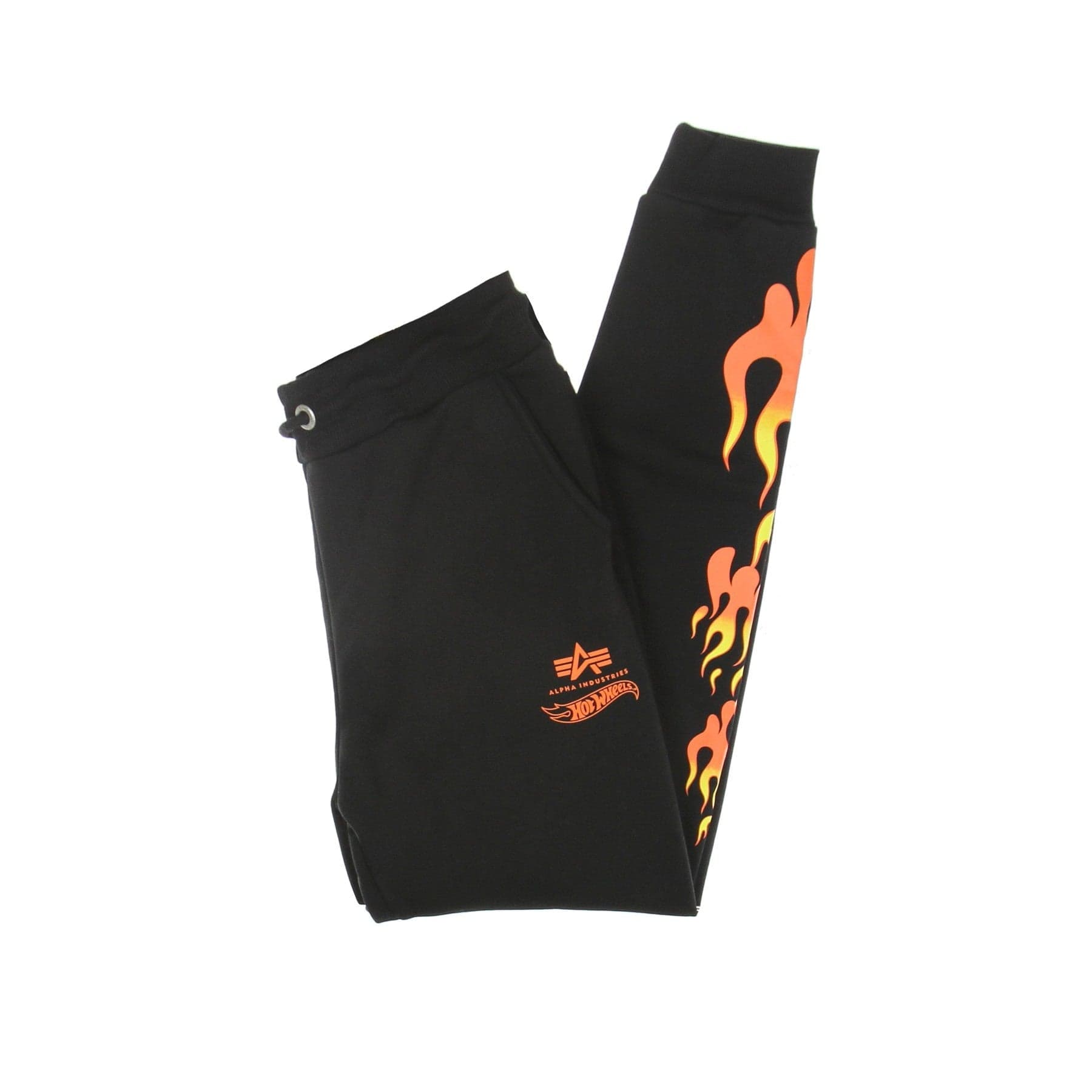 ALPHA INDUSTRIES Pantalone Tuta Felpato Uomo Flame Jogger X Hot Wheels Black da uomo in Pantaloni sportivi Drestige - Casamassima, commercioVirtuoso.it
