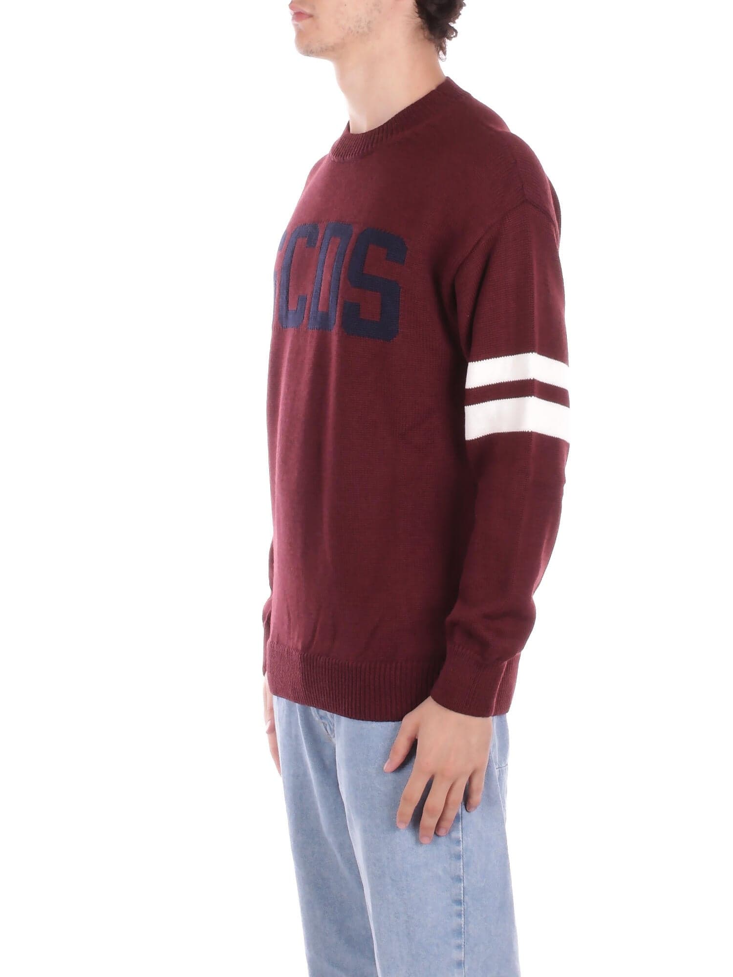 GCDS Maglie Burgundi da uomo in Maglioni Drestige - Casamassima, commercioVirtuoso.it