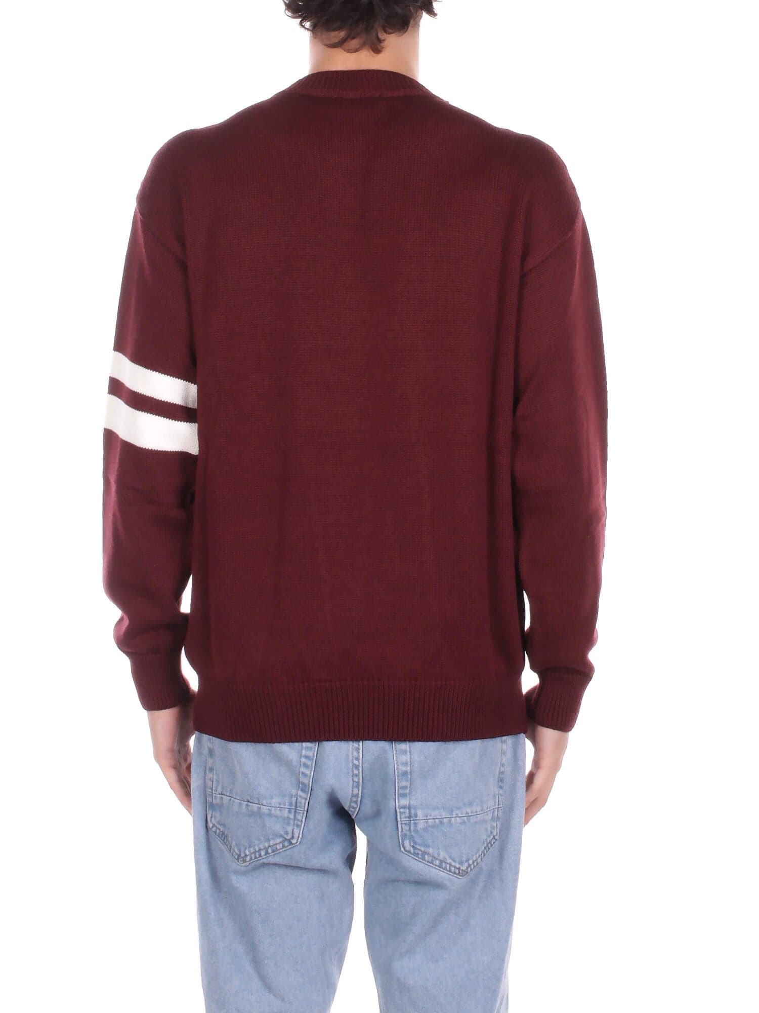 GCDS Maglie Burgundi da uomo in Maglioni Drestige - Casamassima, commercioVirtuoso.it