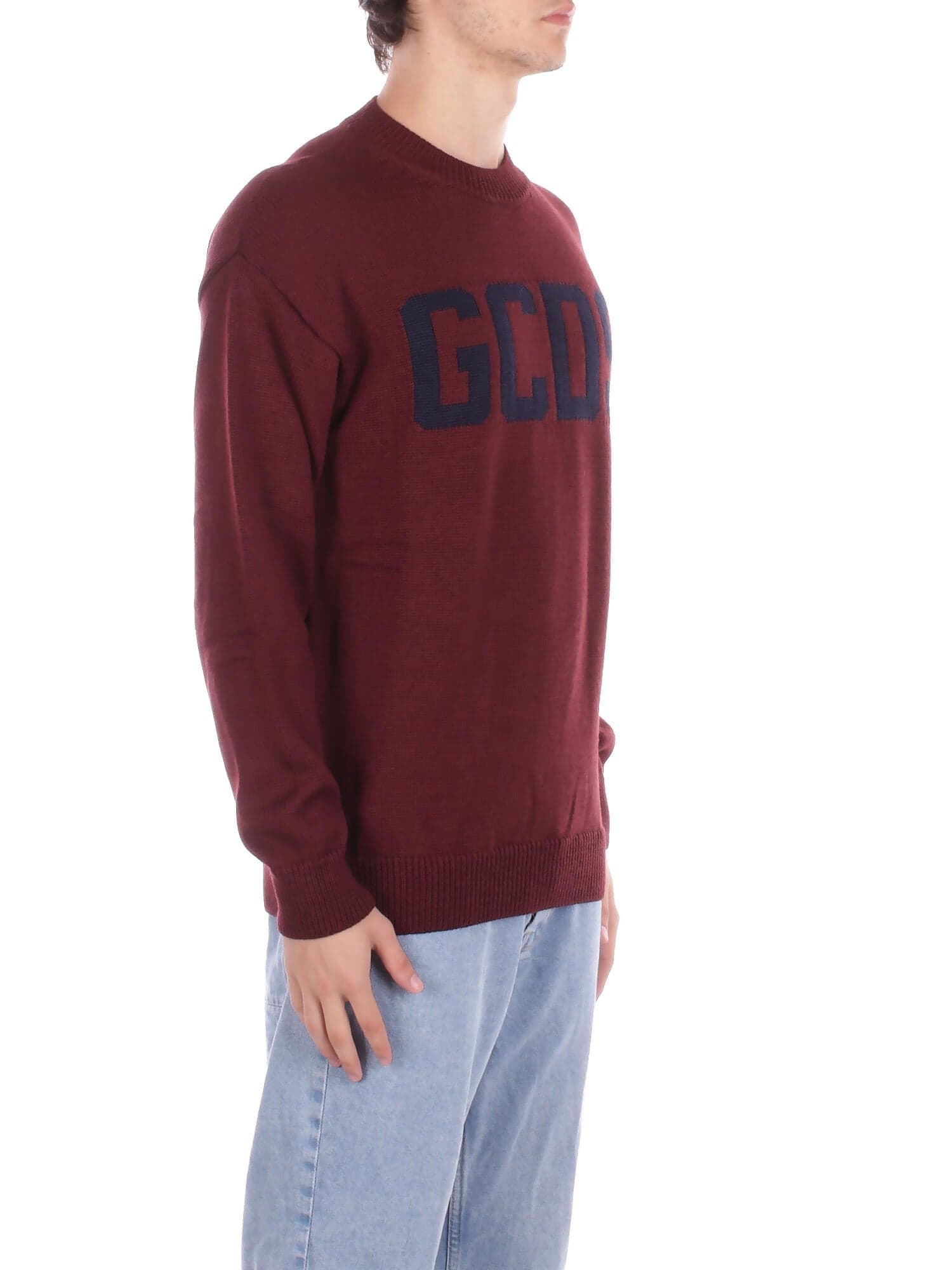GCDS Maglie Burgundi da uomo in Maglioni Drestige - Casamassima, commercioVirtuoso.it