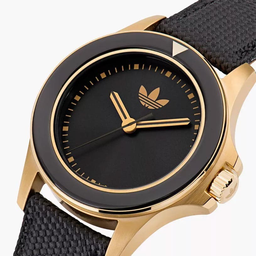 Orologio ADIDAS uomo EXPRESSION ONE pelle nero / dorato in Orologi da polso Web Time Orologi - Milano, commercioVirtuoso.it