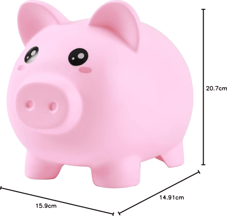i-Total - Salvadanaio in plastica Piggy (XL2497) in Salvadanai Cartospedia - Napoli, commercioVirtuoso.it