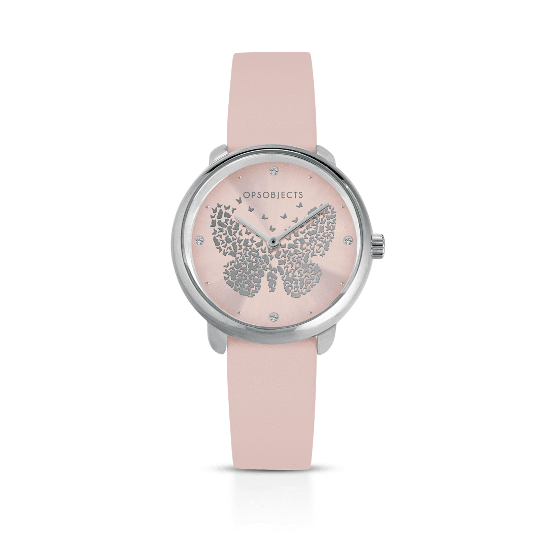 OPS - CRYSTAL NUANCE cinturino in ecopelle rosa