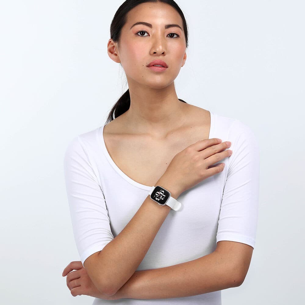 Smartwatch MORELLATO donna M-01 Touch gomma bianco in Smartwatches fashion Web Time Orologi - Milano, commercioVirtuoso.it