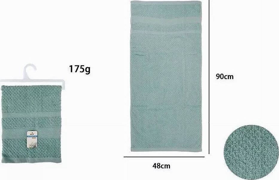 ASCIUGAMANO DA BAGNO VISO IN COTONE MORBIDA 48X90 CM 175GR COLORE CELESTE 79497 in Set di asciugamani Trade Shop italia - Napoli, commercioVirtuoso.it