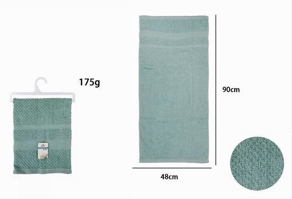 ASCIUGAMANO DA BAGNO VISO IN COTONE MORBIDA 48X90 CM 175GR COLORE CELESTE 79497 in Set di asciugamani Trade Shop italia - Napoli, commercioVirtuoso.it