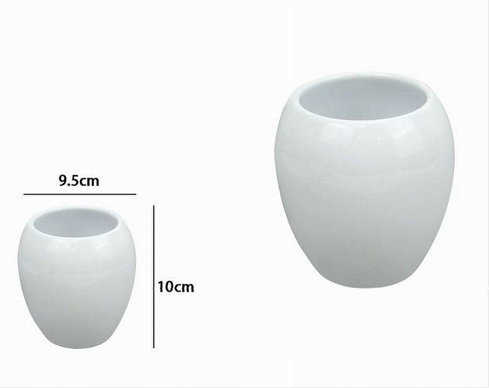 BICCHIERE PORTASPAZZOLINI CERAMICA BIANCO MODERNO ACCESSORIO ARREDO BAGNO 79245 in Set di accessori per il bagno Trade Shop italia - Napoli, commercioVirtuoso.it