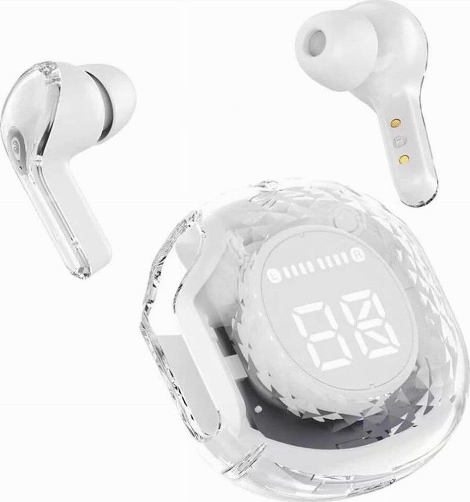 AURICOLARI BLUETOOTH 5.3 TRASPARENTI ULTRAPODS PRO CON COFANETTO DI RICARICA LED in Cuffie In-Ear Trade Shop italia - Napoli, commercioVirtuoso.it