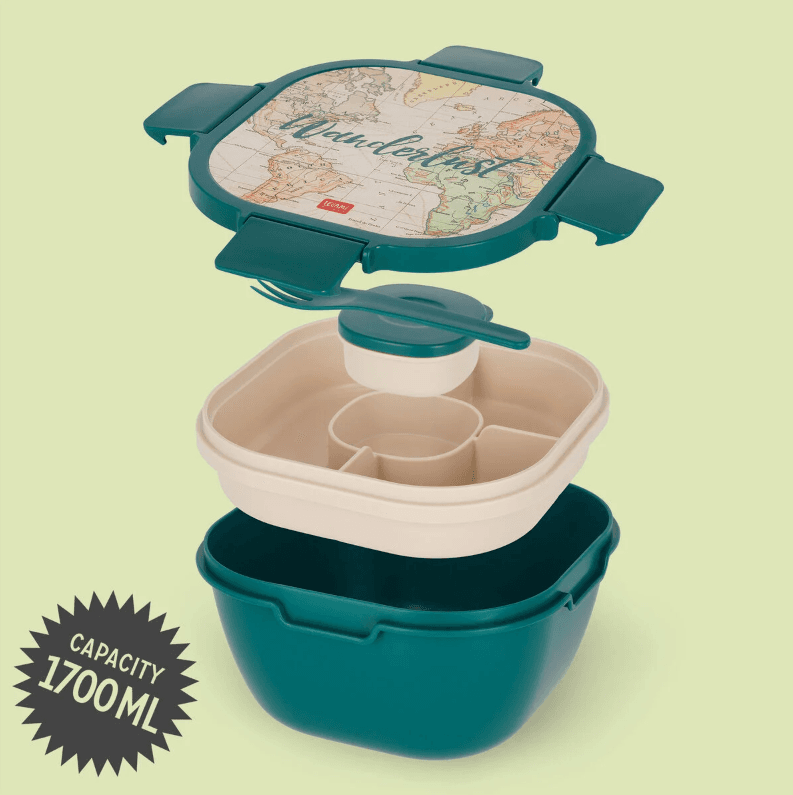 Legami - Contenitore Porta Pranzo 1700 ml - Travel - Lunch Box (LBS0001) in Borse porta alimenti Cartospedia - Napoli, commercioVirtuoso.it