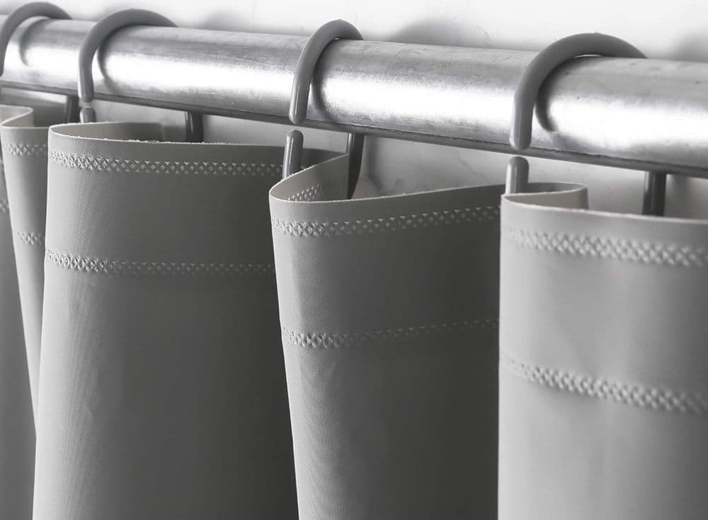 SET 12PZ ANELLI GANCIO PER TENDA DA DOCCIA BOX BAGNO IN PLASTICA PP GRIGIO 87238 in Anelli Trade Shop italia - Napoli, commercioVirtuoso.it