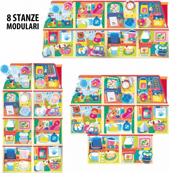 Headu - La Mia Casetta Montessori  New - Ogni cosa al suo posto (2/5 anni) in Cubi e piramidi componibili Cartospedia - Napoli, commercioVirtuoso.it