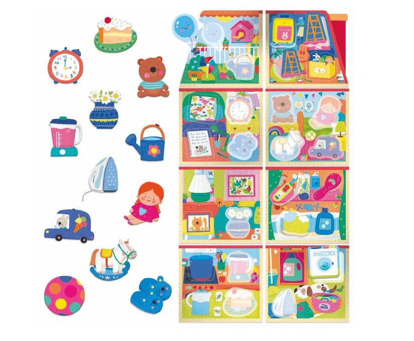 Headu - La Mia Casetta Montessori  New - Ogni cosa al suo posto (2/5 anni) in Cubi e piramidi componibili Cartospedia - Napoli, commercioVirtuoso.it