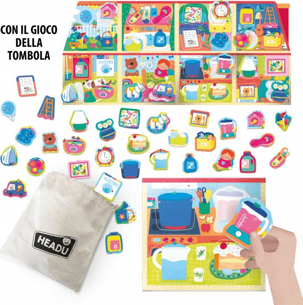 Headu - La Mia Casetta Montessori  New - Ogni cosa al suo posto (2/5 anni) in Cubi e piramidi componibili Cartospedia - Napoli, commercioVirtuoso.it