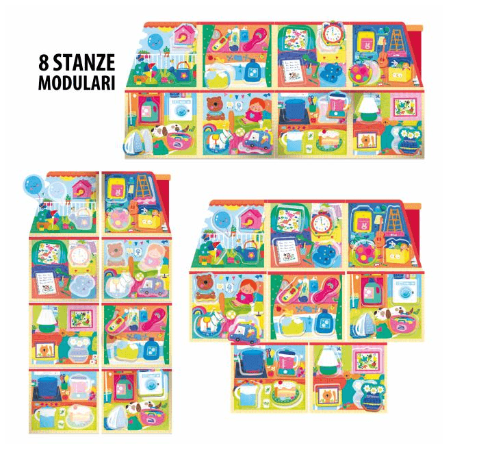 Headu - La Mia Casetta Montessori  New - Ogni cosa al suo posto (2/5 anni) in Cubi e piramidi componibili Cartospedia - Napoli, commercioVirtuoso.it