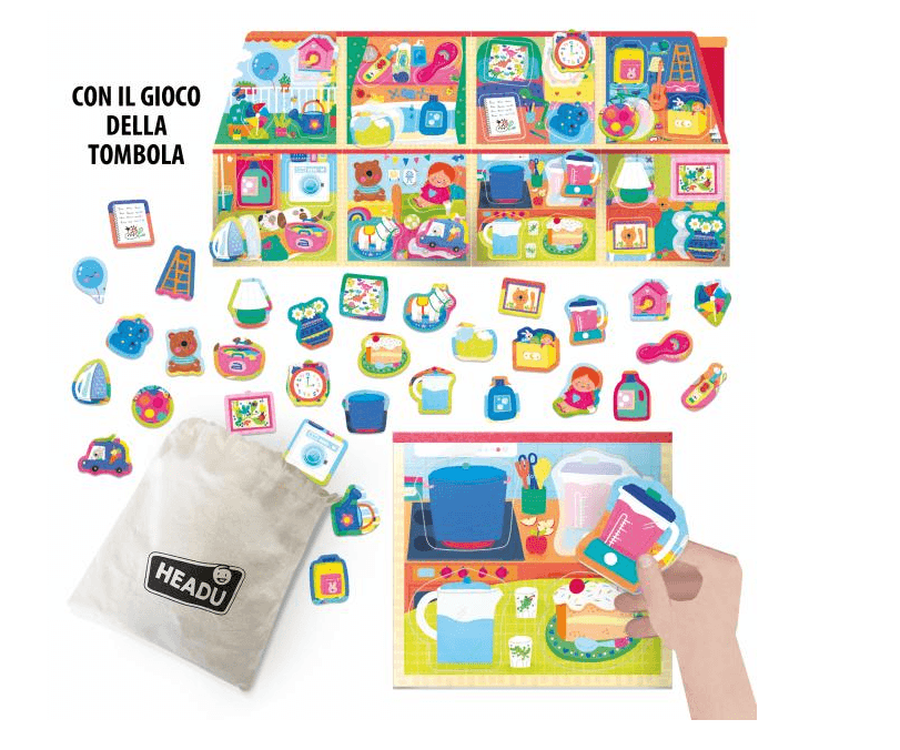Headu - La Mia Casetta Montessori  New - Ogni cosa al suo posto (2/5 anni) in Cubi e piramidi componibili Cartospedia - Napoli, commercioVirtuoso.it