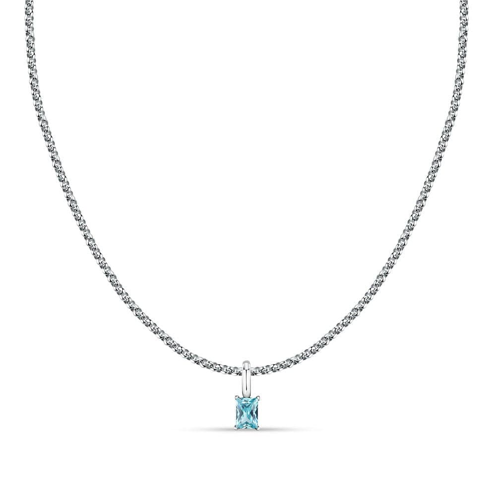 Collana MORELLATO donna Drops acciaio / punto luce azzurro in Collane Web Time Orologi - Milano, commercioVirtuoso.it