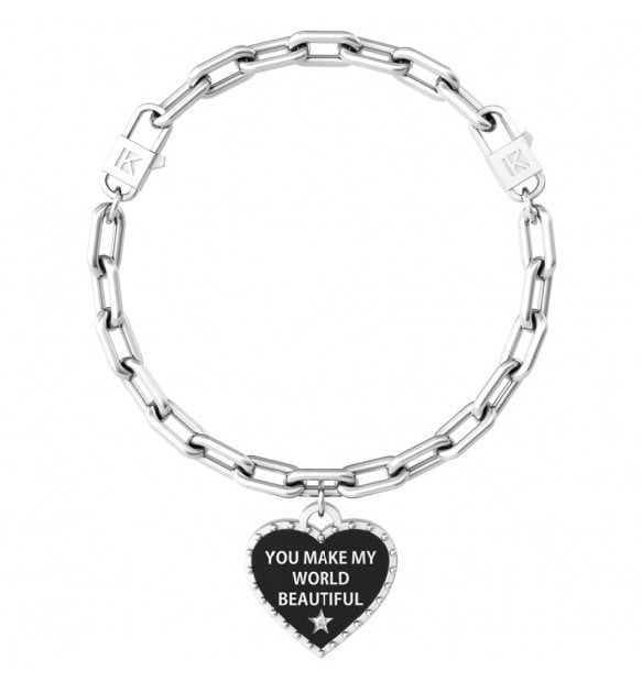 KIDULT - BRACCIALE CUORE | YOU MAKE MY WORLD BEAUTIFUL in Bracciali Alba Gioielli - Casoria, commercioVirtuoso.it