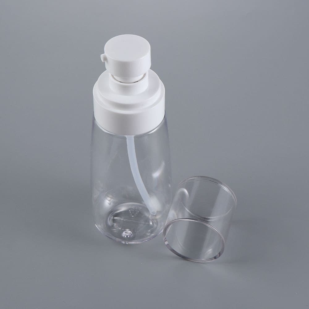 SET 2 PZ BOTTIGLIA VIAGGIO VUOTA A POMPA EROGATRICE CREME TRASPARENTE 60ML 79401 in Contenitori per cosmetici Trade Shop italia - Napoli, commercioVirtuoso.it