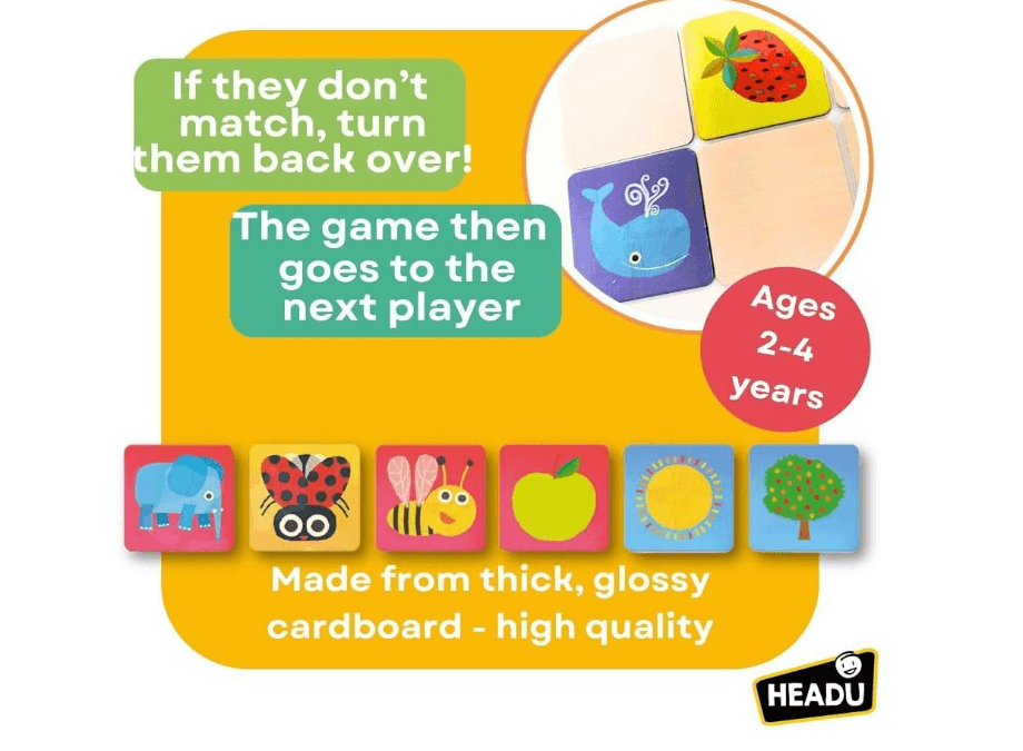 Headu Baby Memo Il Mio Primo Gioco di Memoria (2/4 ANNI) in Giochi con tessere Cartospedia - Napoli, commercioVirtuoso.it
