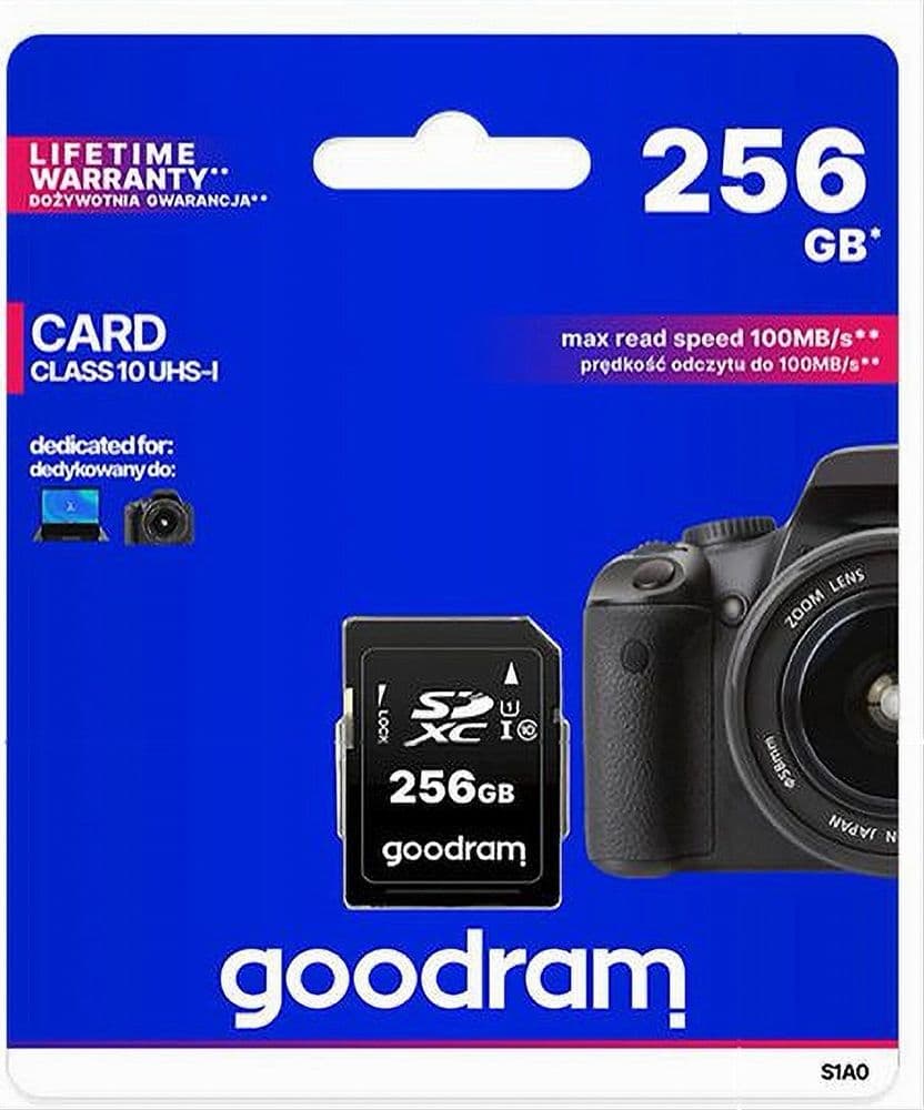 SCHEDA DI MEMORIA SD CARD 256GB SDXC PER VIDEOCAMERE CLASSE 10 UHS-I S1A0-256GB in prodotto Trade Shop italia - Napoli, commercioVirtuoso.it