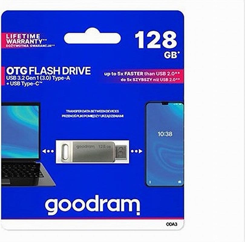 PEN DRIVE 128 GB USB 3.2 GEN 1 3.0 TYPE-A + USB TYPE C DUAL DRIVE OTG ODA3-128GB in prodotto Trade Shop italia - Napoli, commercioVirtuoso.it