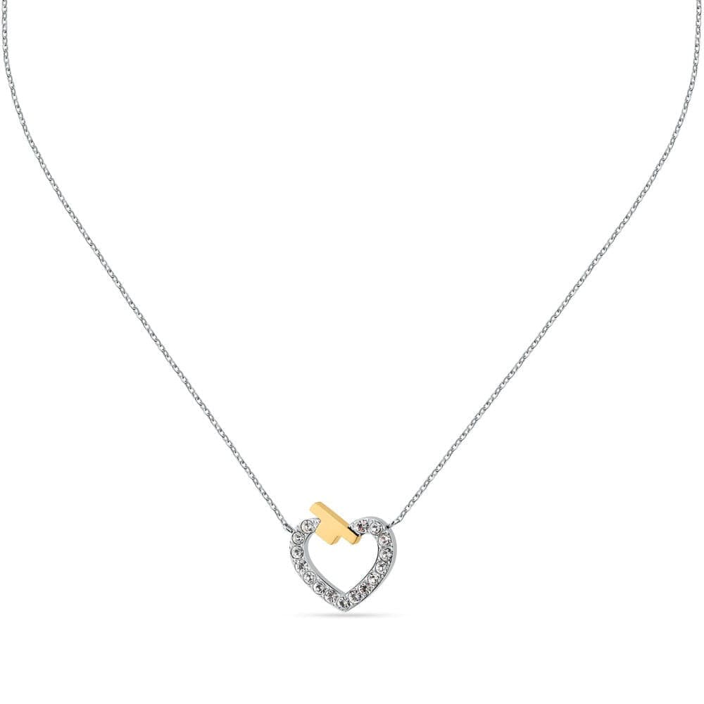 Collana TRUSSARDI donna T-Logo cuore con cristalli in Collane Web Time Orologi - Milano, commercioVirtuoso.it