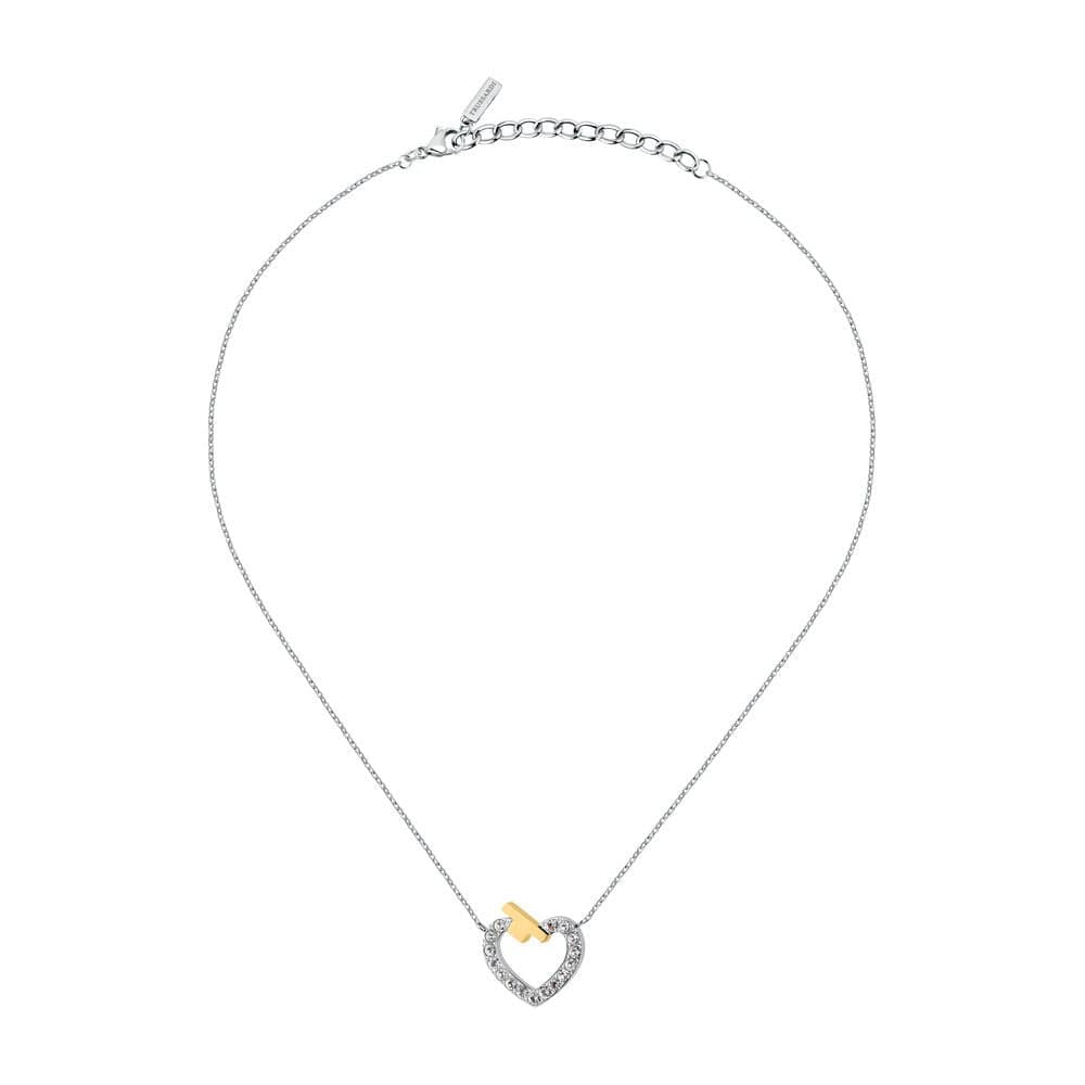 Collana TRUSSARDI donna T-Logo cuore con cristalli in Collane Web Time Orologi - Milano, commercioVirtuoso.it