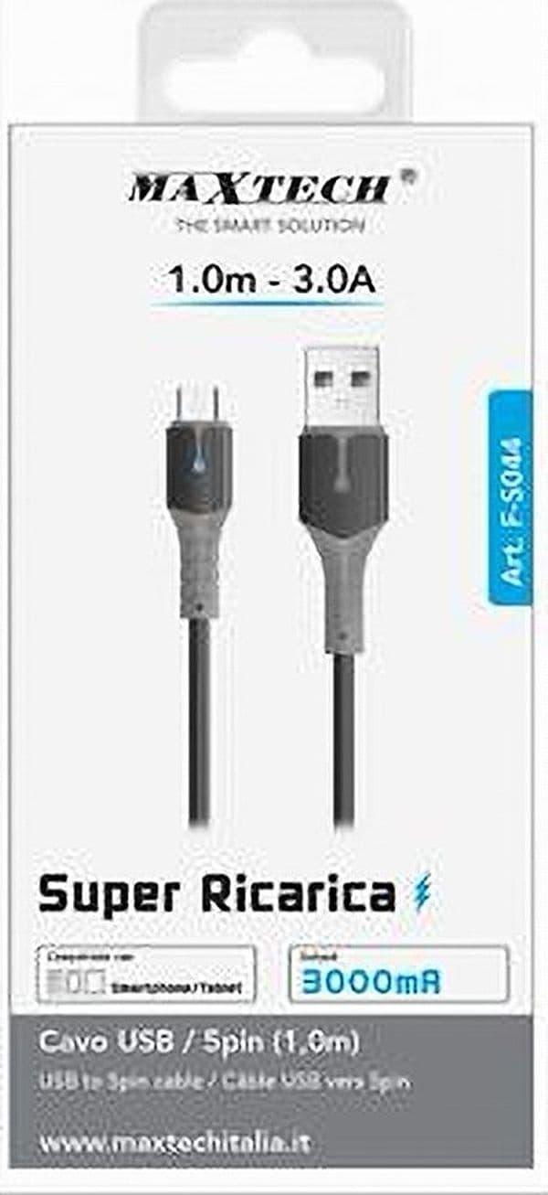CAVO USB A MICRO USB SUPER RICARICA 1 MT 3A DATI PER SMARTPHONE TABLET F-S044 in prodotto Trade Shop italia - Napoli, commercioVirtuoso.it