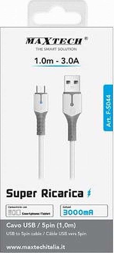 CAVO USB A MICRO USB SUPER RICARICA 1 MT 3A DATI PER SMARTPHONE TABLET F-S044 in prodotto Trade Shop italia - Napoli, commercioVirtuoso.it