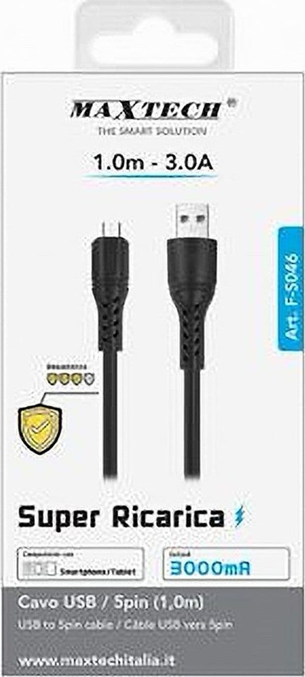 CAVO USB A MICRO USB SUPER RICARICA DATI RESISTENTE 1 METRO 3A SMARTPHONE F-S046 in prodotto Trade Shop italia - Napoli, commercioVirtuoso.it